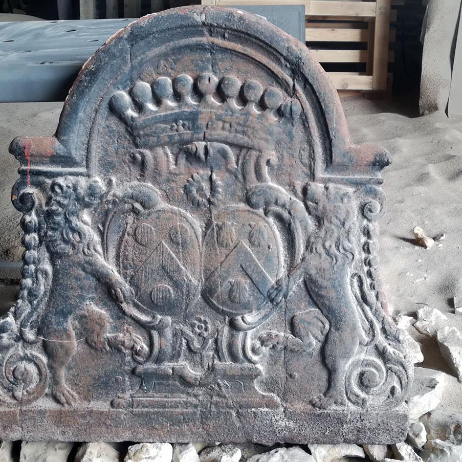 Ancienne plaque foyère de cheminée (Avant ...)